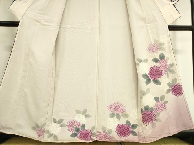 平和屋着物▽訪問着 無双 紗袷 紗×絽 紫陽花 正絹 逸品 DAAT9339az