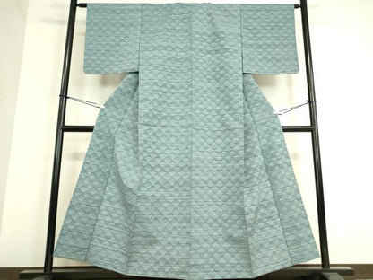 平和屋着物▽上質な紬 単衣 変わり縞 正絹 逸品 DAAT9344az