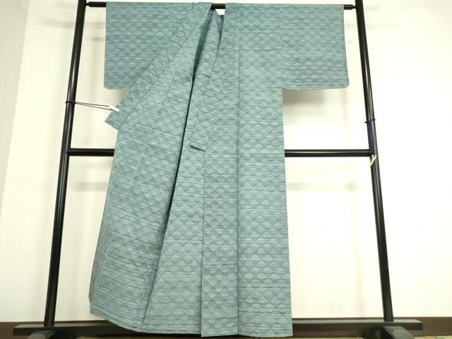 平和屋着物▽上質な紬 単衣 変わり縞 正絹 逸品 DAAT9344az