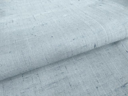 平和屋着物▽生紬 単衣 青藤色 正絹 逸品 DAAT9355az