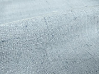 平和屋着物▽生紬 単衣 青藤色 正絹 逸品 DAAT9355az