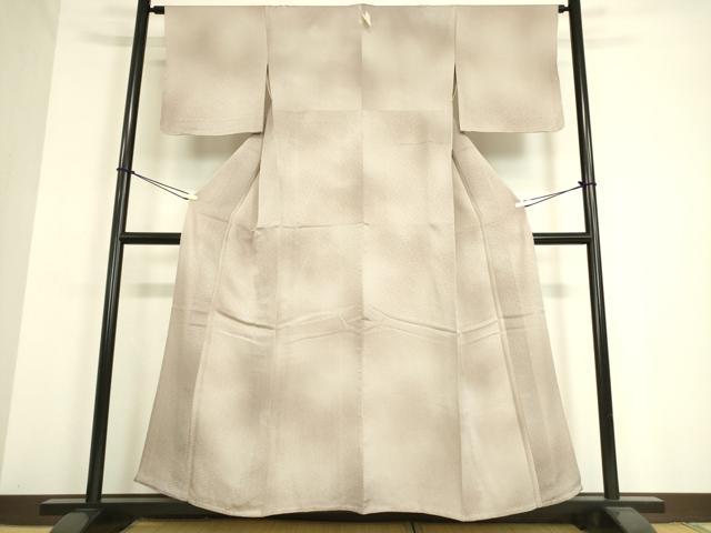 平和屋着物▽上質な小紋 単衣 紗綾型地紋 暈し染め 正絹 逸品 DAAT9359az