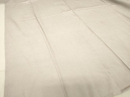 平和屋着物▽上質な色無地　単衣　灰桜色　正絹　逸品　DAAT9361az