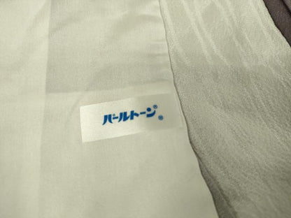 平和屋着物▽上質な小紋 単衣 銀杏間道 暈し染め 正絹 逸品 DAAT9381az