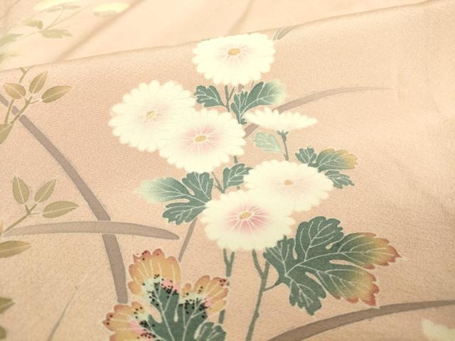平和屋着物▽訪問着 単衣 友禅 作家物 吉祥花文 正絹 逸品 DAAT9384az