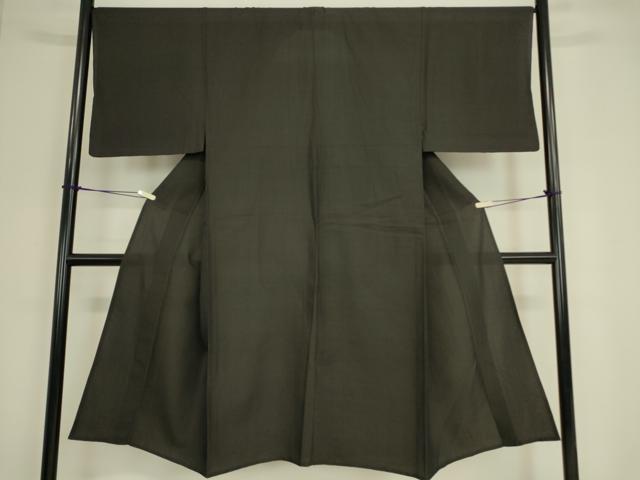平和屋着物▽男性 お召 単衣 変わり縞 正絹 逸品 DAAT9394az