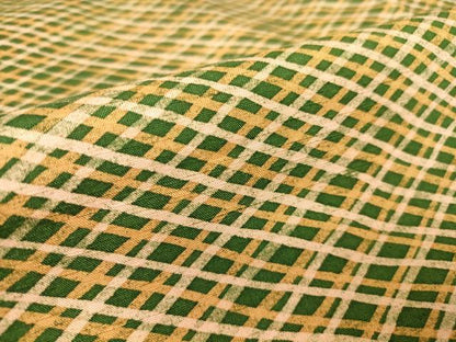 平和屋着物▽上質な小紋 単衣 紬地 格子 正絹 逸品 DAAT9477az