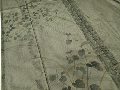 平和屋着物▽訪問着 無双 紗袷 紗×紗 萩文 金彩 正絹 逸品 DAAT9479az
