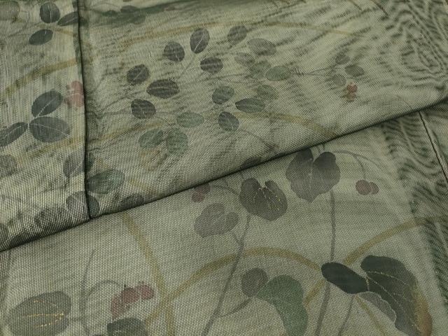 平和屋着物▽訪問着 無双 紗袷 紗×紗 萩文 金彩 正絹 逸品 DAAT9479az