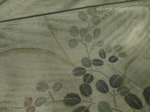平和屋着物▽訪問着 無双 紗袷 紗×紗 萩文 金彩 正絹 逸品 DAAT9479az