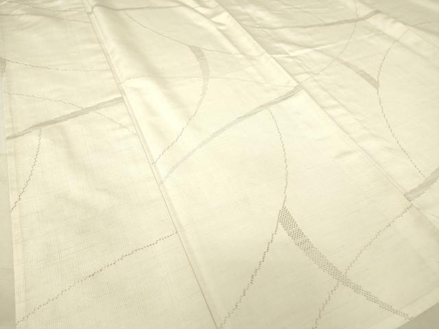 平和屋着物▽上質な紬 単衣 変わり斜線文 正絹 逸品 DAAT9483az