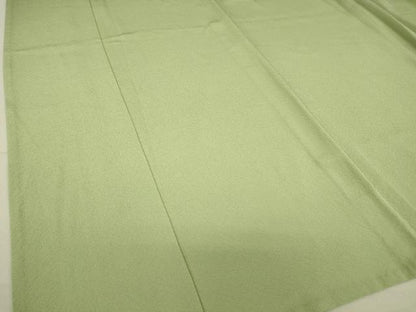 平和屋着物▽上質な色無地 単衣 薄萌葱色 正絹 逸品 DAAT9485az