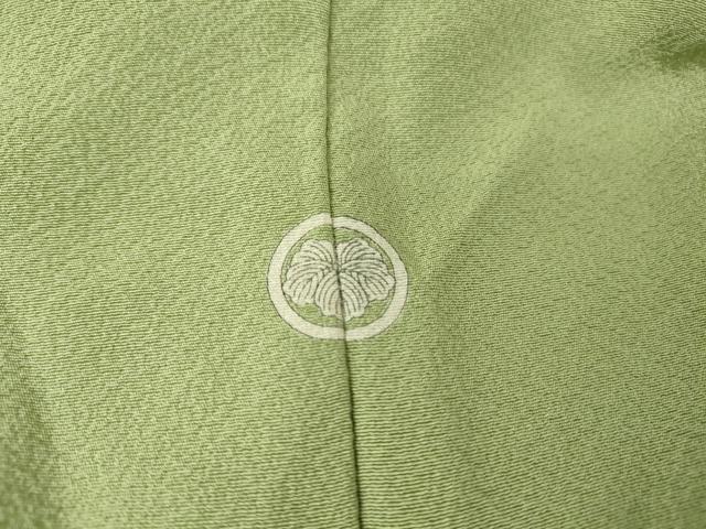 平和屋着物▽上質な色無地 単衣 薄萌葱色 正絹 逸品 DAAT9485az