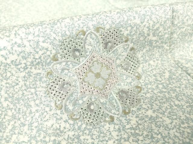 平和屋着物▽中国三大刺繍 スワトウ刺繍 汕頭刺繍 総刺繍 訪問着 単衣 正倉院花文 たたき染め 金糸 正絹 逸品 DAAT9486az