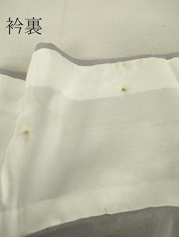 平和屋着物▽訪問着　単衣　刺繍　色紙花文　蛍暈し　金彩　正絹　逸品　DAAT9487az