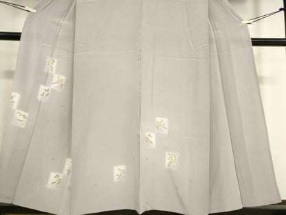 平和屋着物▽訪問着　単衣　刺繍　色紙花文　蛍暈し　金彩　正絹　逸品　DAAT9487az
