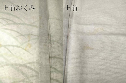 平和屋着物▽訪問着 無双 紗袷 紗×絽 露芝文 暈し染め 金彩 正絹 逸品 DAAT9490az
