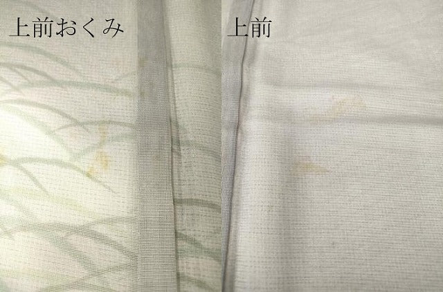 平和屋着物▽訪問着 無双 紗袷 紗×絽 露芝文 暈し染め 金彩 正絹 逸品 DAAT9490az