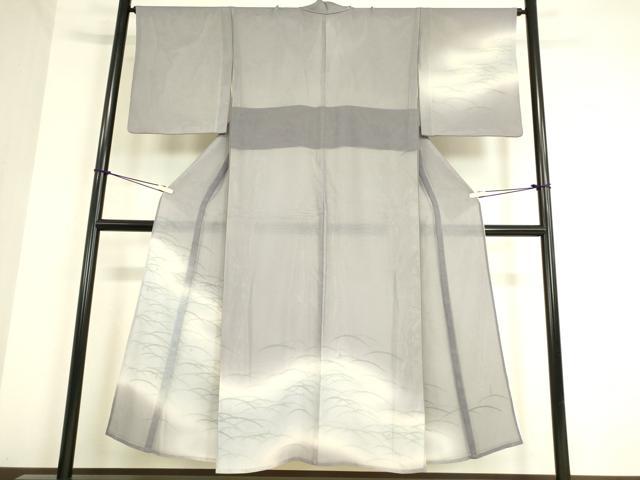 平和屋着物▽訪問着 無双 紗袷 紗×絽 露芝文 暈し染め 金彩 正絹 逸品 DAAT9490az