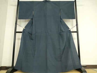 平和屋着物▽本塩沢　単衣　変わり縞　塩沢絣　110亀甲　証紙付き　正絹　逸品　未使用　DAAT9491az