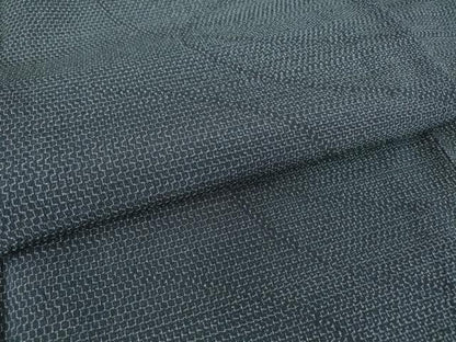 平和屋着物▽本塩沢　単衣　変わり縞　塩沢絣　110亀甲　証紙付き　正絹　逸品　未使用　DAAT9491az