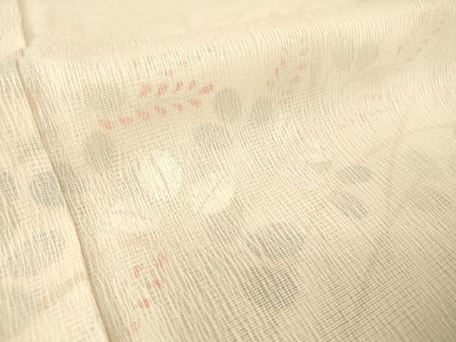 平和屋着物▽訪問着 無双 紗袷 紋紗×絽 萩に桔梗 銀彩 正絹 逸品 DAAT9493az