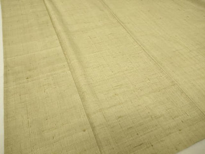 平和屋着物▽生紬 単衣 木蘭色 正絹 逸品 DAAT9496az