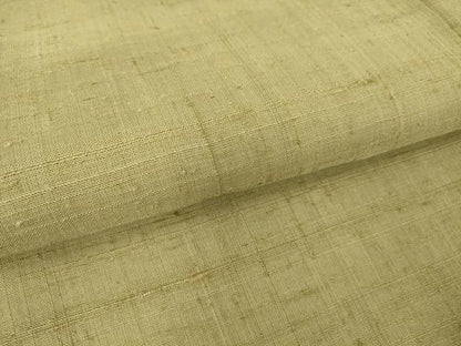 平和屋着物▽生紬 単衣 木蘭色 正絹 逸品 DAAT9496az