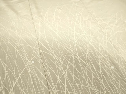 平和屋着物▽訪問着 単衣 駒刺繍 露芝文 暈し染め 銀彩 正絹 逸品 DAAT9506az