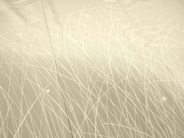 平和屋着物▽訪問着 単衣 駒刺繍 露芝文 暈し染め 銀彩 正絹 逸品 DAAT9506az
