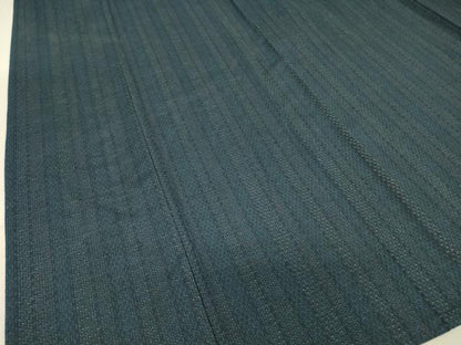 平和屋着物▽上質な紬 単衣 亀甲間道 100亀甲 正絹 逸品 DAAT9512az