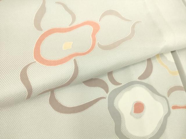 平和屋着物▽上質な小紋 単衣 光琳椿 正絹 逸品 DAAT9518az