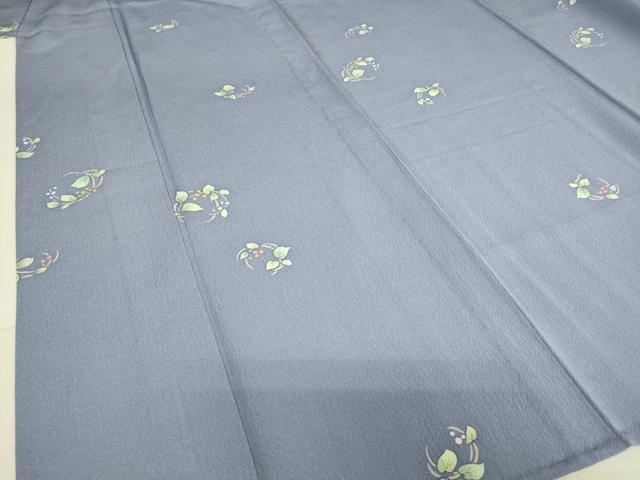 平和屋着物▽上質な小紋　単衣　南天丸文　正絹　逸品　DAAT9521az