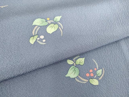 平和屋着物▽上質な小紋　単衣　南天丸文　正絹　逸品　DAAT9521az