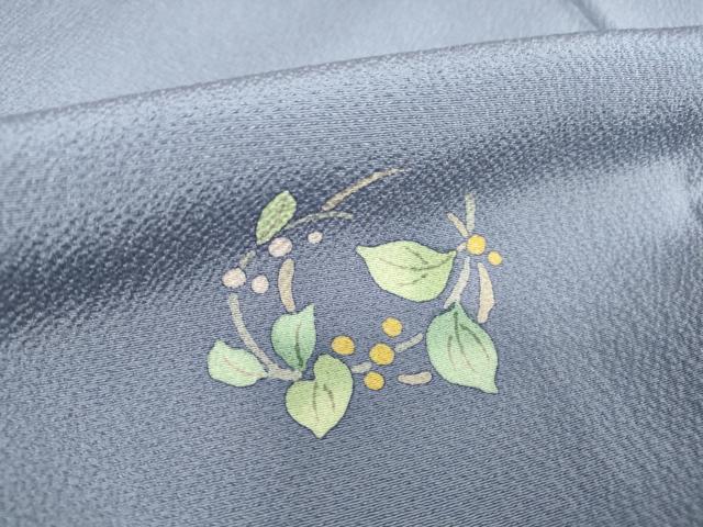 平和屋着物▽上質な小紋　単衣　南天丸文　正絹　逸品　DAAT9521az