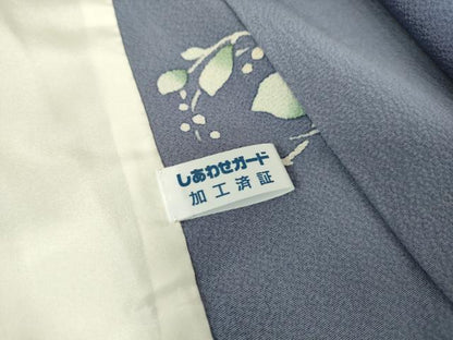 平和屋着物▽上質な小紋　単衣　南天丸文　正絹　逸品　DAAT9521az