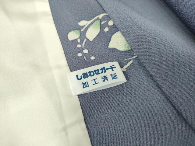 平和屋着物▽上質な小紋　単衣　南天丸文　正絹　逸品　DAAT9521az
