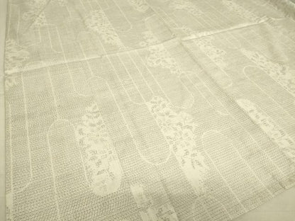 平和屋着物▽結城紬 単衣 花間道 100亀甲 正絹 逸品 DAAT9528az