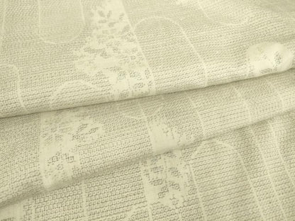 平和屋着物▽結城紬 単衣 花間道 100亀甲 正絹 逸品 DAAT9528az