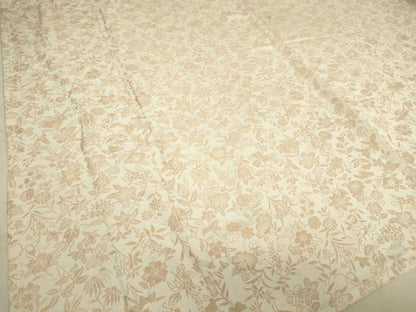 平和屋着物▽上質なお召 単衣 草花文 やまと誂製 正絹 逸品 DAAT9533az