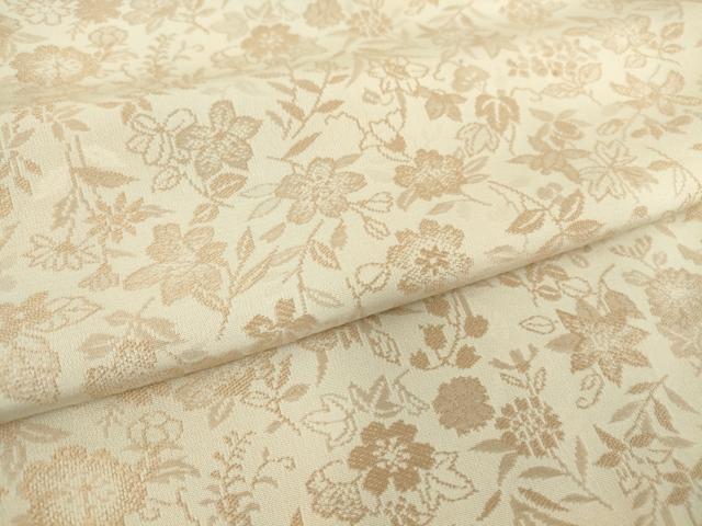 平和屋着物▽上質なお召 単衣 草花文 やまと誂製 正絹 逸品 DAAT9533az