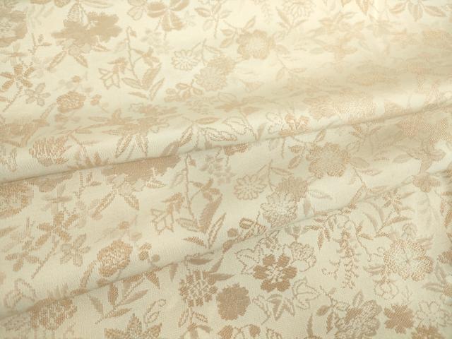 平和屋着物▽上質なお召 単衣 草花文 やまと誂製 正絹 逸品 DAAT9533az