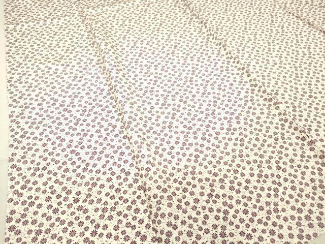 平和屋着物▽上質な小紋 単衣 花唐草文 正絹 逸品 DAAT9632az