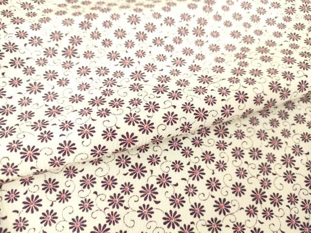 平和屋着物▽上質な小紋 単衣 花唐草文 正絹 逸品 DAAT9632az