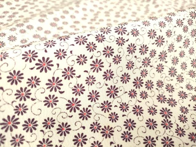 平和屋着物▽上質な小紋 単衣 花唐草文 正絹 逸品 DAAT9632az
