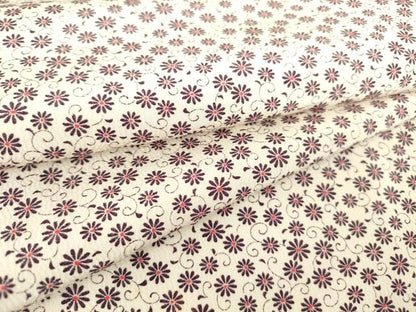 平和屋着物▽上質な小紋 単衣 花唐草文 正絹 逸品 DAAT9632az