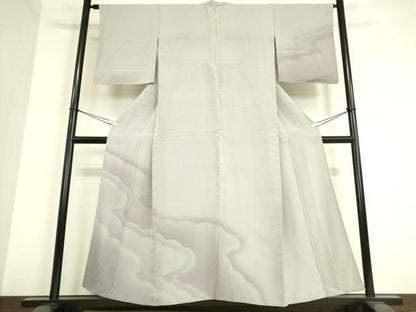 平和屋着物▽訪問着 単衣 雲霞文 暈し染め 正絹 逸品 DAAT9645az