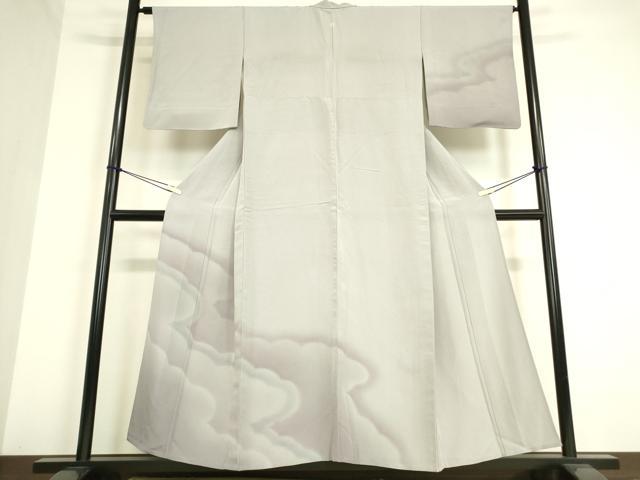 平和屋着物▽訪問着 単衣 雲霞文 暈し染め 正絹 逸品 DAAT9645az