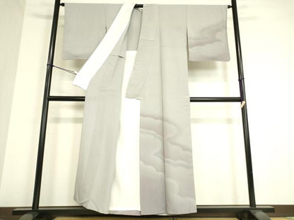 平和屋着物▽訪問着 単衣 雲霞文 暈し染め 正絹 逸品 DAAT9645az