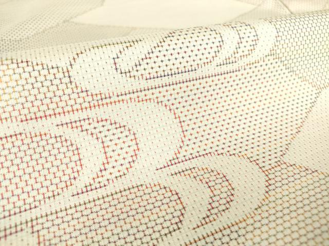平和屋着物▽上質な紬 単衣 流水文 正絹 逸品 DAAT9649az